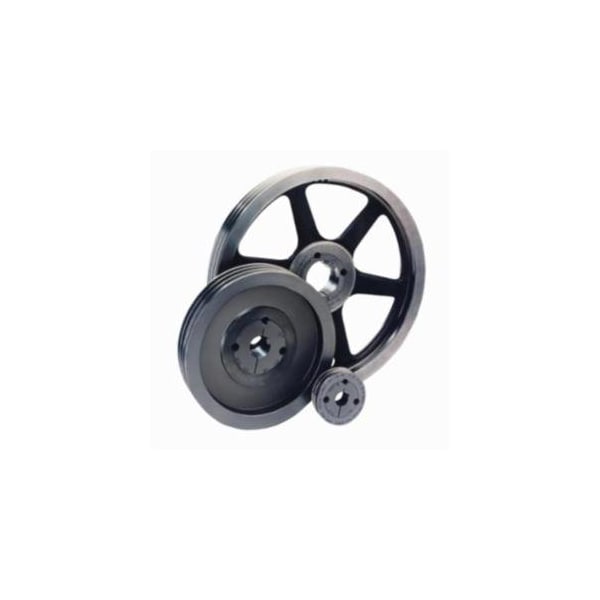6J2.65-1108 Poly-V Sheave, Taper-Lock Bore, 2.66 in OD, 6 Grooves, 0.938 in W Face